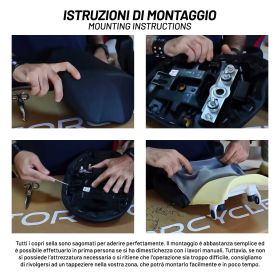 Seat cover Darius 3 specific 3WH with logo KTM 1290 super duke r