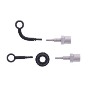 JMP 2 Bremsleitung Kit HBF-4776-H-MBK Schwarz Stahl für Kawasaki ER-6N 650 ABS