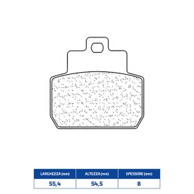 Plaquettes de frein CL BRAKES 3084MSC en composé fritté pour PIAGGIO