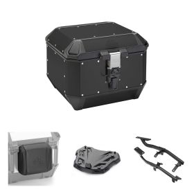 GIVI TREKKER ALASKA schwarz 44L Topcase-Kit für YAMAHA TRACER 7