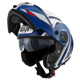 GIVI X26 Square Modularer Helm weiß blau rot