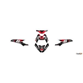 Stage6 Red/Black Graphics Kit for Yamaha Bws/Booster After 2004