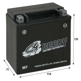 Batteria precaricata C4 a gel CBTX7L-FA