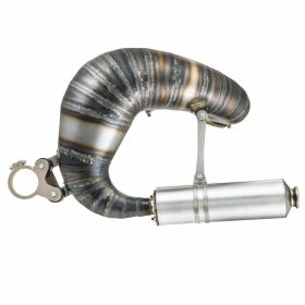 Silencieux BFA Racing en acier peint argenté pour cylindre BFA 288 gauche