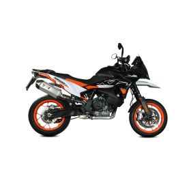 MIVV Speed Edge Slip-on Exhaust approved in stainless steel for KTM 890 SMT