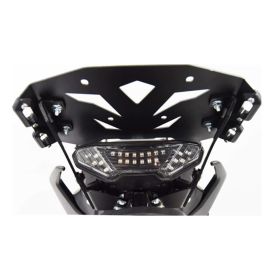Portapacchi posteriore ISOTTA nero testurizzato in ferro per YAMAHA tracer 700