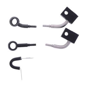 JMP 2 Bremsleitungen Stahl HBF-2731-V-MBK Schwarz für Honda CBF 500 A ABS