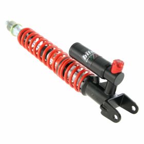 BITUBO Racing Hinterstoßdämpfer 410 mm Schwarz verstellbar mit roter Feder