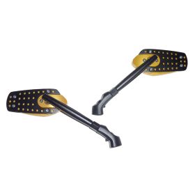 COPPIA SPECCHI BKR ORO CON BRACCIO NERO