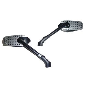 COPPIA SPECCHI BKR ARGENTO BRACCIO NERO