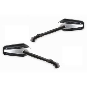 COPPIA SPECCHI BKR ARGENTO BRACCIO NERO