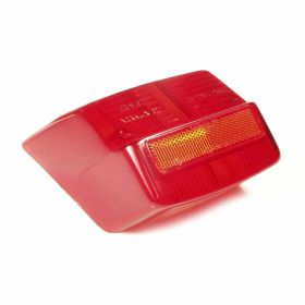 BOSATTA 121612 Red Rear Light Glass without Bulbs or Gasket