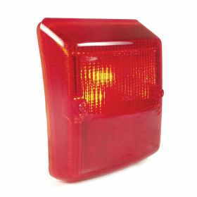 BOSATTA Rear Red Glass Light without Bulbs and Gasket