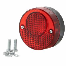 BOSATTA Red Rear Light 64mm Black Housing without Bulbs 12V