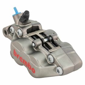 BREMBO Front Brake Clamp P4 30/34 mm Titanium Gray 4 Pistons with Adapter