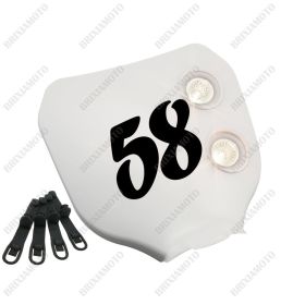 MASCHERA FARO BIANCO NUM.PERS. NERO