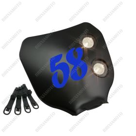 MASCHERA FARO NERO NUM.PERS. BLU