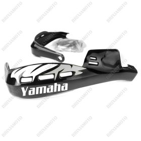 PROTÈGE-MAINS PERFORMANCE STICKERS GUIDON MOTO NERO YAMAHA BLANC SILVER