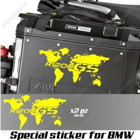 Stickers Suitcases Side Silver Asphalt For BMW Suitcases Vario 1A