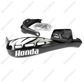 PROTÈGE-MAINS PERFORMANCE STICKERS GUIDON MOTO NERO HONDA BLANC SILVER