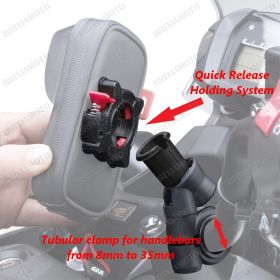 SUPPORT SMARTPHONE MOTO SPECCHIO 71X139 KAPPA KS956B + 2 USB DE GUIDON