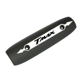 PROTECTION CHALEUR ECHAPPEMENT NOIR T-MAX 500 530 2007-2016 LOGO 3D BLANC NOIR