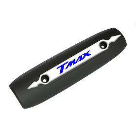 PROTECTION CHALEUR ECHAPPEMENT NOIR T-MAX 500 530 2007-2016 LOGO 3D BLANC BLEU