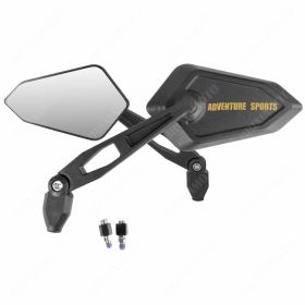 APPROVED HANDLEBAR MIRRORS WITH LOGO GOLD FOR AFRICA TWIN ADVENTURE SPORTS