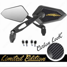 APPROVED MIRRORS STREET LIMITED GOLD LOGO TRIUMPH STREET TRIPLE 675 R