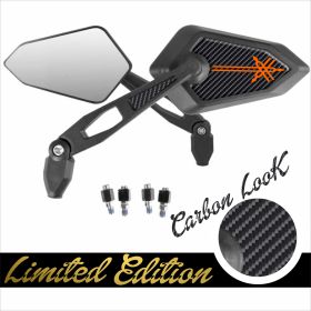 MIROIRS HOMOLOGUE STREET LIMITED LOGO ORANGE YAMAHA NAKED ENDURO MOTARD