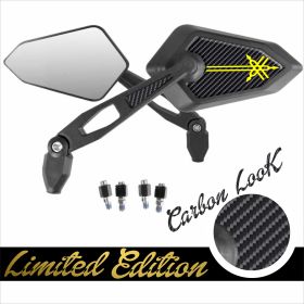 MIROIRS HOMOLOGUE STREET LIMITED LOGO JAUNE YAMAHA NAKED ENDURO MOTARD