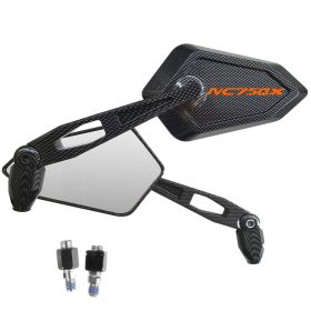 SPECCHIETTI STREET CARBON LOGO ARANCIO