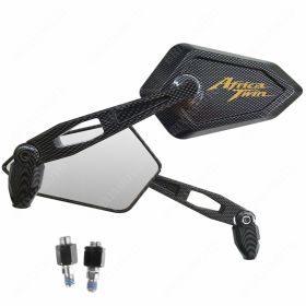 MIROIRS STREET CARBON LOOK LOGO OR POUR HONDA AFRICA TWIN CRF 1000 L