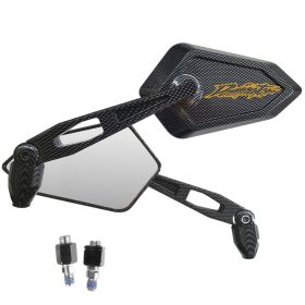 MIROIRS RETROVISEURS STREET CARBON LOOK LOGO OR HONDA NX 650 DOMINATOR 500