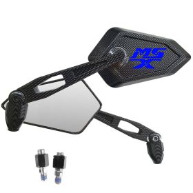 PAAR SPIEGEL CARBON LOOK MIT LOGO BLAU HONDA MSX 125