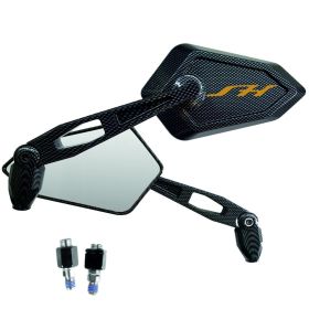 MIROIRS RETROVISEURS STREET CARBON LOOK LOGO OR HONDA SH 300I 300 ABS SPORT