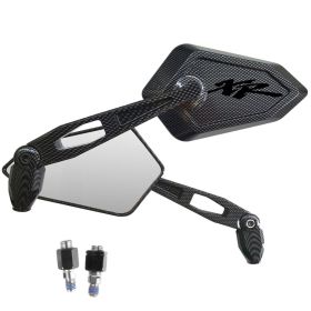 PAIR OF CARBON LOOK MIRRORS WITH LOGO BLACK HONDAXR 125 250 400 600 650