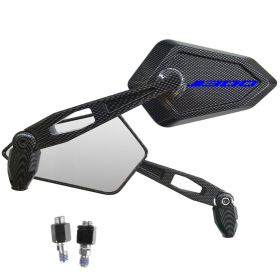 PAAR SPIEGEL CARBON LOOK MIT LOGO BLAU KAWASAKI J300 ABS