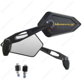 MIRRORS MIRROR STREET CARBON LOOK APPROVED GOLD LOGO KAWASAKI VERSYS X 300