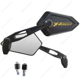 MIRRORS MIRROR STREET CARBON LOOK GOLD LOGO KYMCO X-TOWN