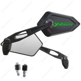 RETROVISEURS STREET CARBON LOOK LOGO VERT KYMCO X-TOWN