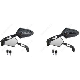 MIRRORS MIRROR STREET CARBON LOOK SILVER LOGO PEUGEOT CITYSTAR