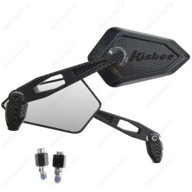 MIRRORS MIRROR STREET CARBON LOOK BLACK LOGO PEUGEOT KISBEE