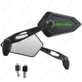 RETROVISEURS STREET CARBON LOOK LOGO VERT PIAGGIO MEDLEY