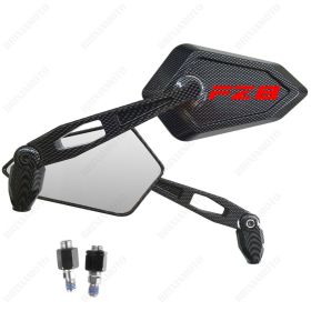 SPECCHIETTI STREET CARBON LOOK LOGO ROSSO YAMAHA FZ8 800 N