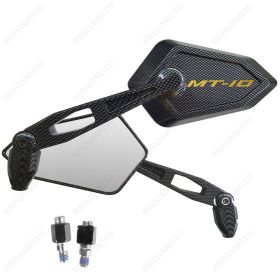 RETROVISEURS STREET CARBON LOOK LOGO OR YAMAHA MT-10