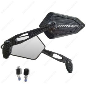 SPECCHIETTI STREET CARBON LOOK OMOLOGATI LOGO ARGENTO YAMAHA TRACER 700 900