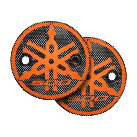 T-MAX CLUTCH COVERS CARBON LOOK WITH ORANGE 500 LOGO