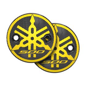 T-MAX CLUTCH COVERS CARBON LOOK WITH YELLOW 500 LOGO