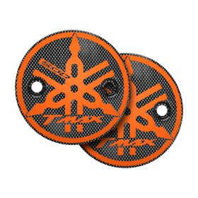T-MAX CLUTCH COVERS CARBON LOOK WITH ORANGE T-MAX 500 LOGO